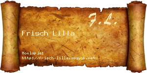 Frisch Lilla névjegykártya